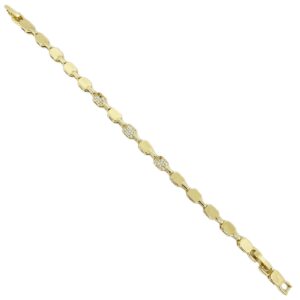 צמיד טניס גולדפילד משובץ זרקונים לבנים · 5 מ״מ · 17+2 ס״מ · דגם 36110001